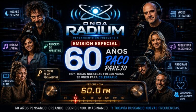ONDA RADIUM interrumpe su programación: Paco Parejo cumple 60 años