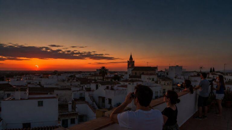 El eclipse desde Umbrete: horarios, cuánto Sol desaparecerá y qué podremos ver