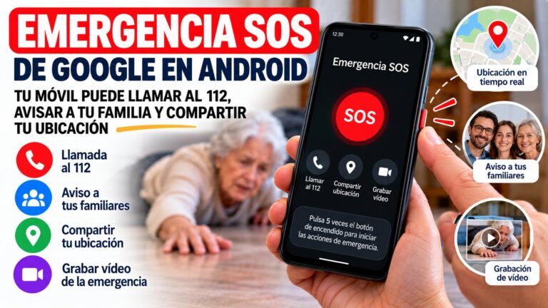 Emergencia SOS de Google: cómo llamar al 112 pulsando 5 veces el botón del móvil